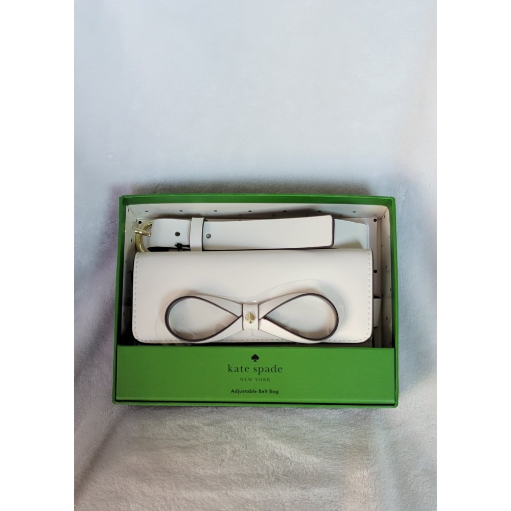 Kate Spade white bow belt bag